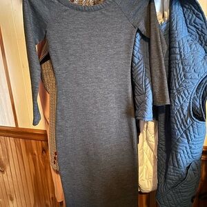 Zara Charcoal Long Sleeve Dress